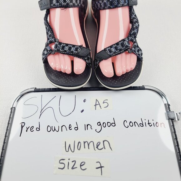 Skechers Women's Black Reggae Cup-My Bestie Sport Sandal Size US 7 - Picture 12 of 12